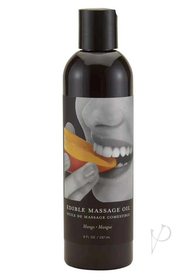 Couples Hemp Seed Body Care Earthly Body Edible Massage Oil Mango 8oz