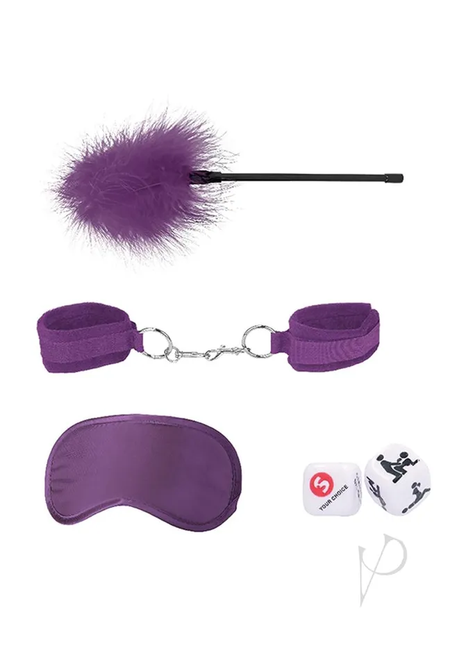 Couples Ouch Kits Introductory Bondage Kit 2 4 piece kit Purple Ouch