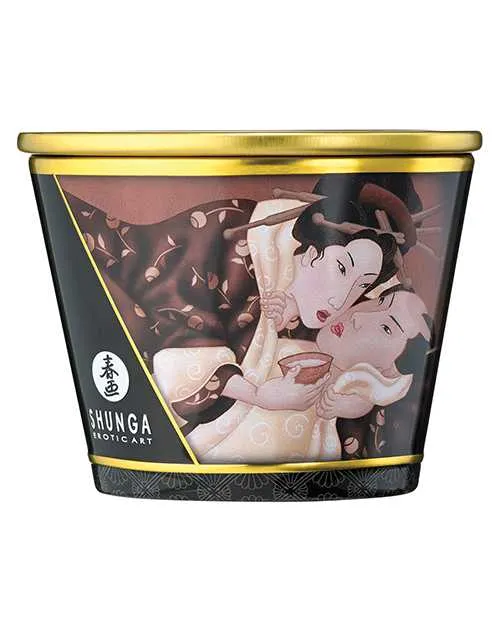 Couples Shunga Massage Candle Excitation 57 oz Intoxicating Chocolate Shunga
