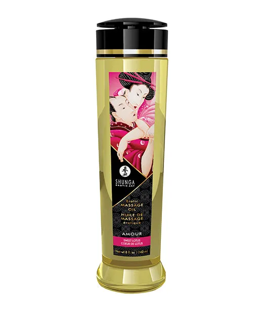 Couples Shunga Shunga Massage Oil 8 oz Sweet Lotus