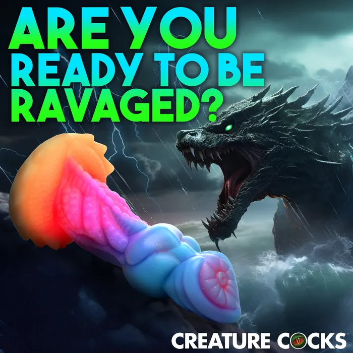 Creature Cocks AquaCock GlowInTheDark Silicone Dildo Dildos