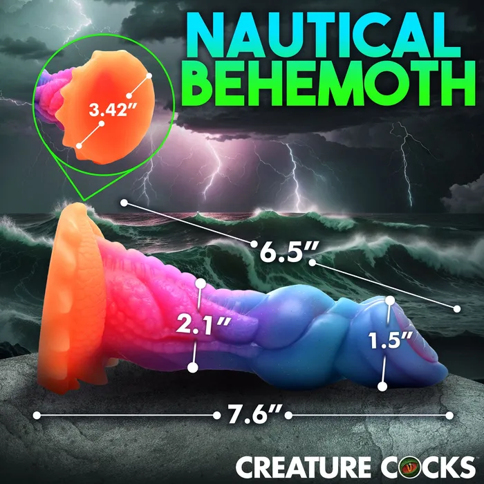 Creature Cocks AquaCock GlowInTheDark Silicone Dildo Dildos