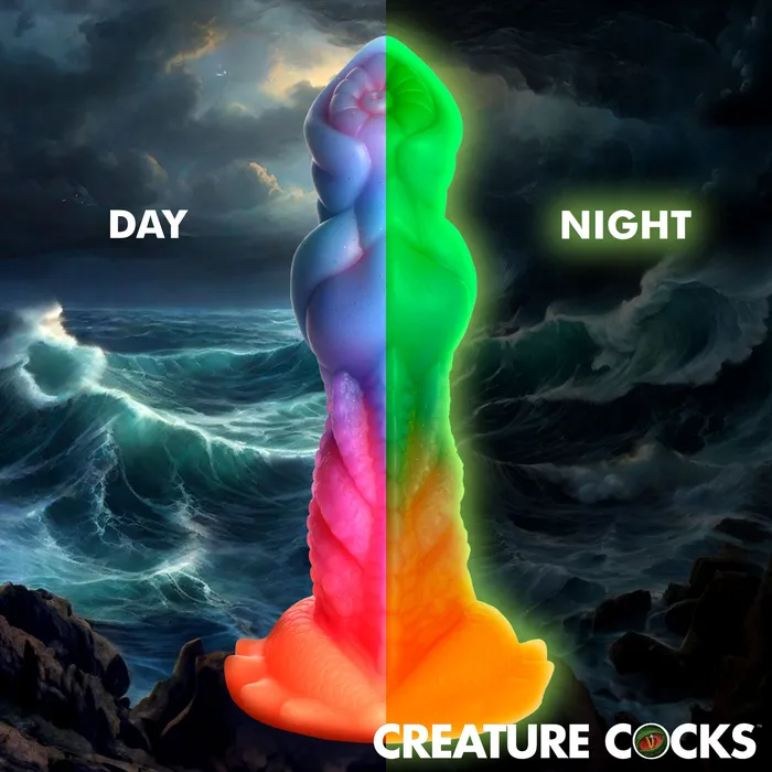 Creature Cocks AquaCock GlowInTheDark Silicone Dildo Dildos