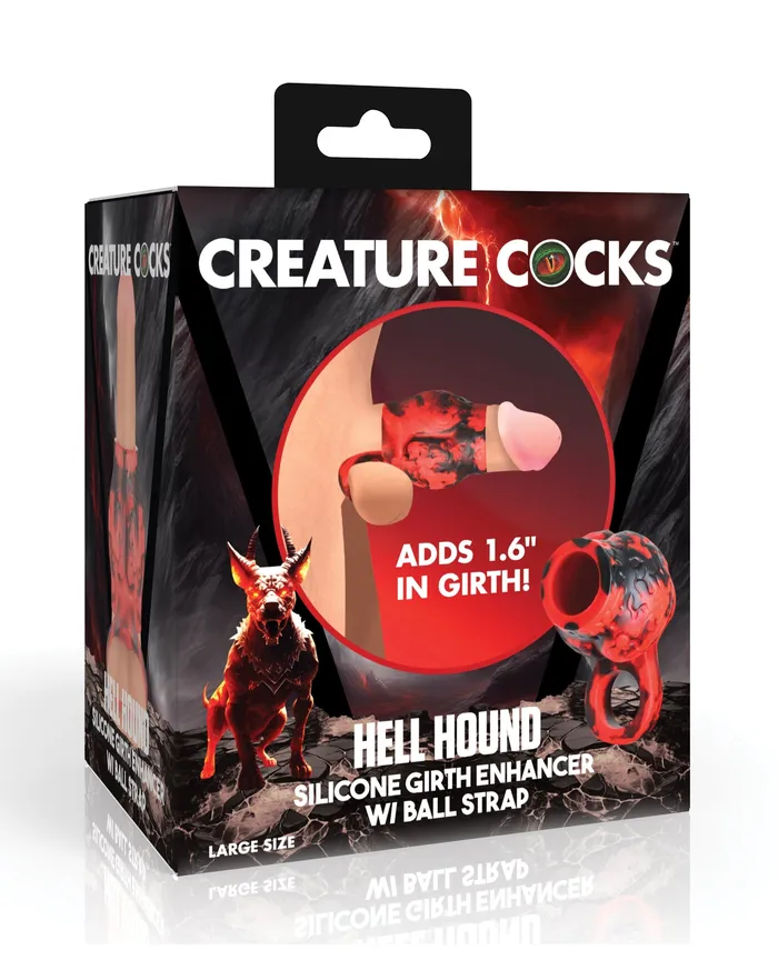 Creature Cocks Hell Hound Silicone Penis Sleeve Large RedBlack Creature Cocks Male Sex Toys Creature Cocks Hell Hound Silicone Penis Sleeve Large RedBlack Creature Cocks Male Sex Toys