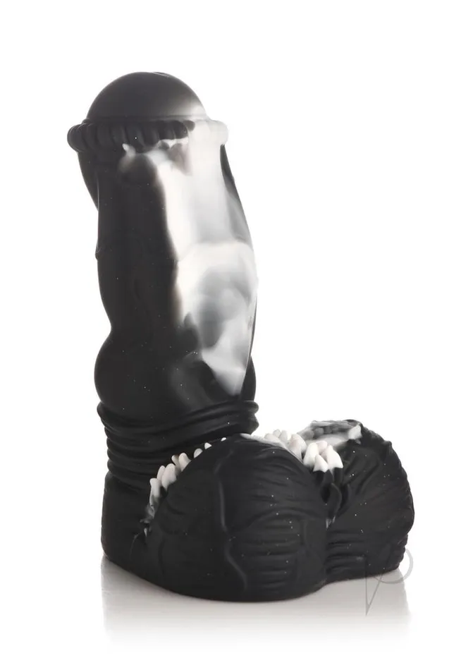 Creature Cocks Venom Silicone Dildo BlackWhite Creature Cocks Dildos