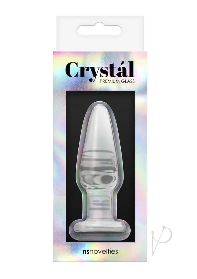 Crystal Anal Crystal Premium Glass Butt Plug Clear