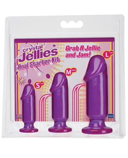 Crystal Jellies Anal Crystal Jellies Anal Starter 3 Piece Kit Purple