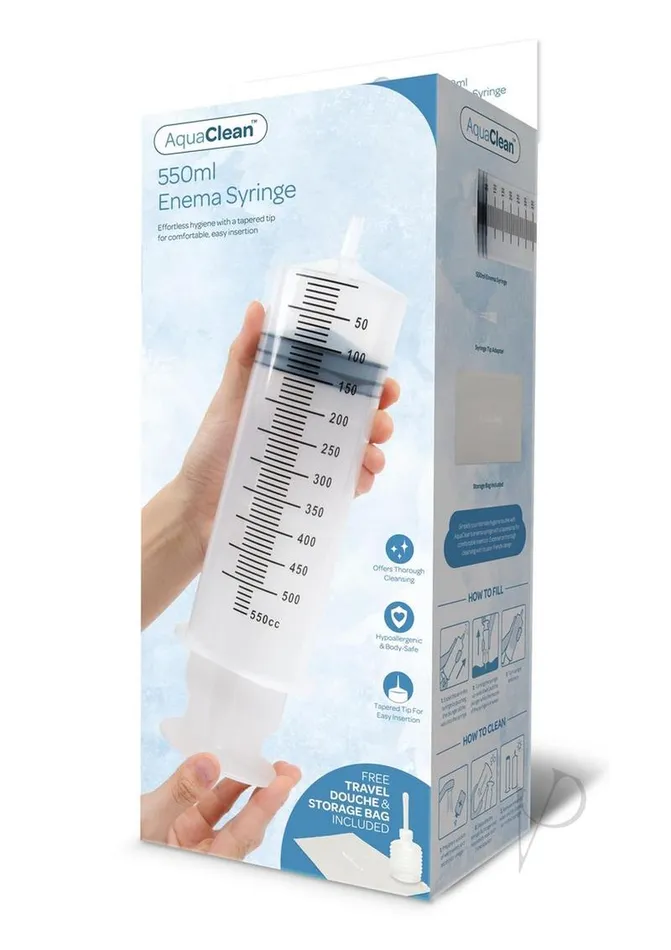 Dildos Aqua Clean AquaClean 550CC Enema Syringe Clear