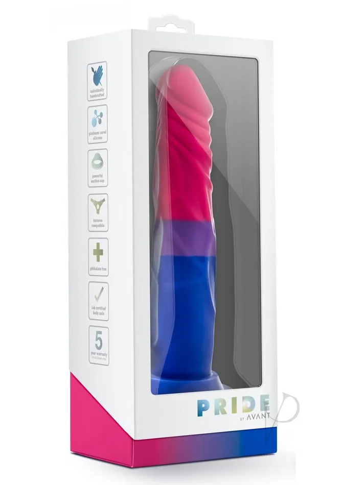 Dildos Avant Avant Pride P8 Love Silicone Dildo 75in Multicolor