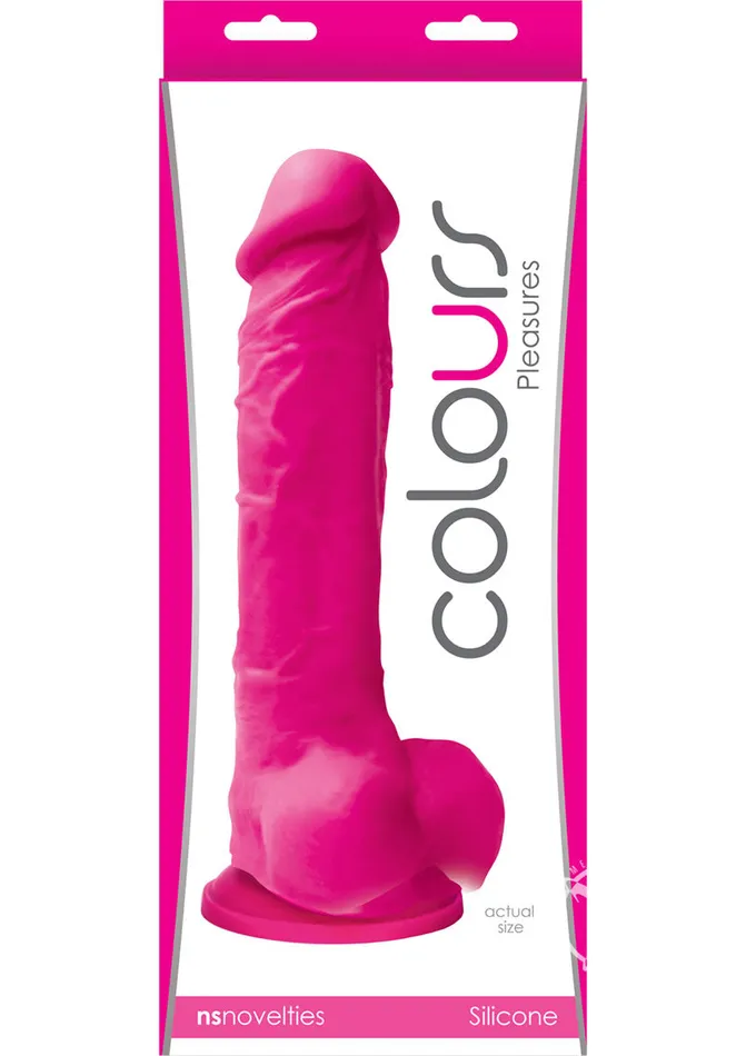Dildos Colours Colours Pleasures Silicone Dildo 8in Pink