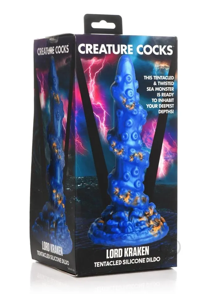 Dildos Creature Cocks Creature Cocks Lord Kraken Silicone Dildo BlueGold