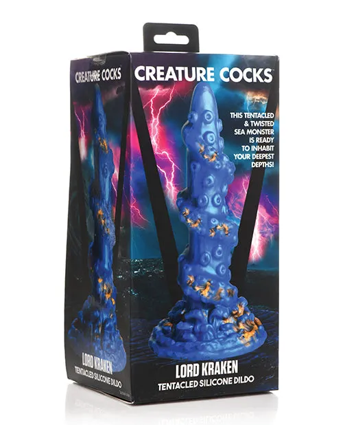 Dildos Creature Cocks Creature Cocks Lord Kraken Silicone Dildo BlueGold