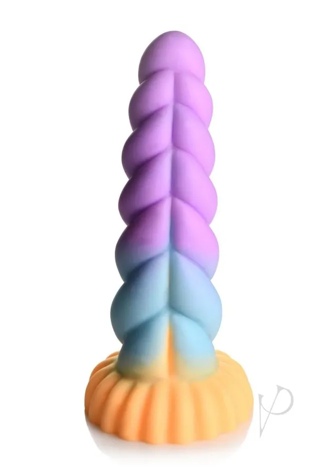 Dildos Creature Cocks Creature Mystique Silicone Unicorn Dildo Multicolored