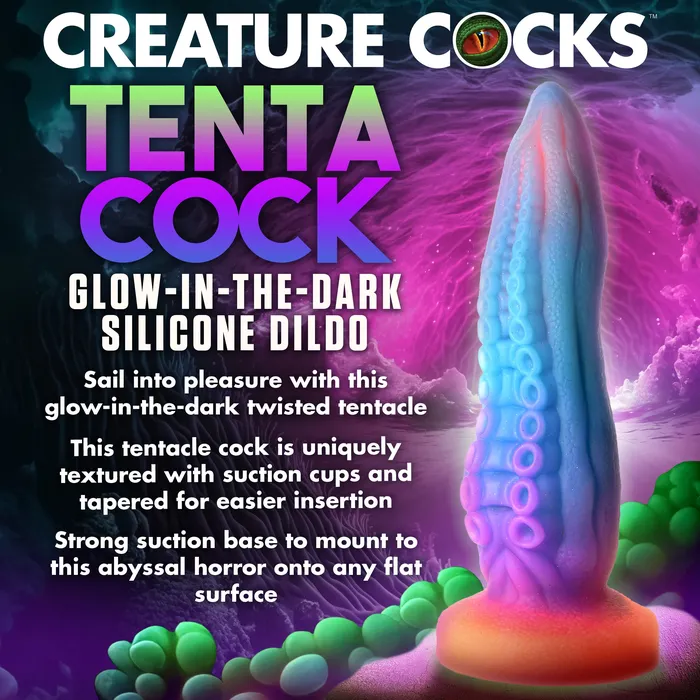 Dildos Creature Cocks TentaCock GlowintheDark Silicone Dildo
