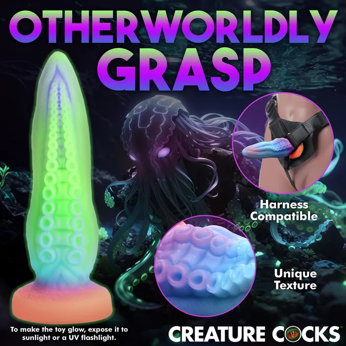 Dildos Creature Cocks TentaCock GlowintheDark Silicone Dildo