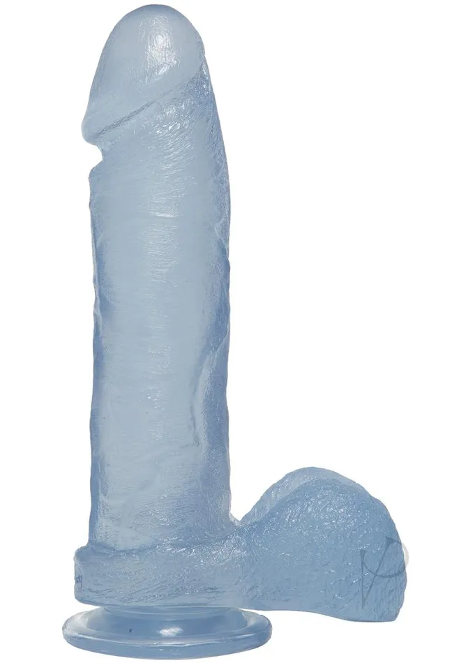 Dildos Crystal Jellies Crystal Jellies Dildo with Balls 8in Clear Dildos Crystal Jellies Crystal Jellies Dildo with Balls 8in Clear