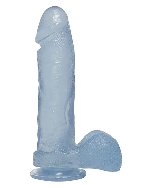 Dildos Crystal Jellies Crystal Jellies Dildo with Balls 8in Clear Dildos Crystal Jellies Crystal Jellies Dildo with Balls 8in Clear