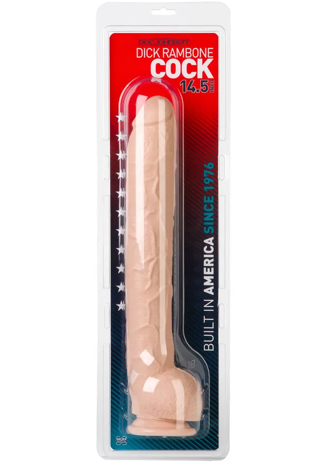 Dildos Doc Johnson Dick Rambone Dildo 17in Vanilla