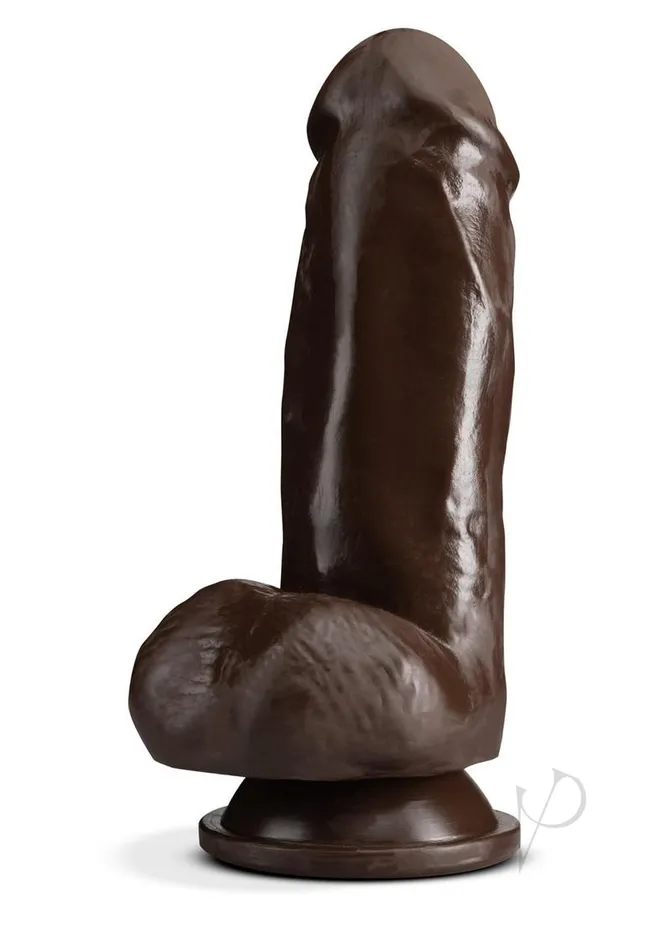 Dildos Dr Skin Dr Skin Plus Gold Collection Girthy Posable Dildo with Balls and Suction Cup 7in Chocolate Dildos Dr Skin Dr Skin Plus Gold Collection Girthy Posable Dildo with Balls and Suction Cup 7in Chocolate