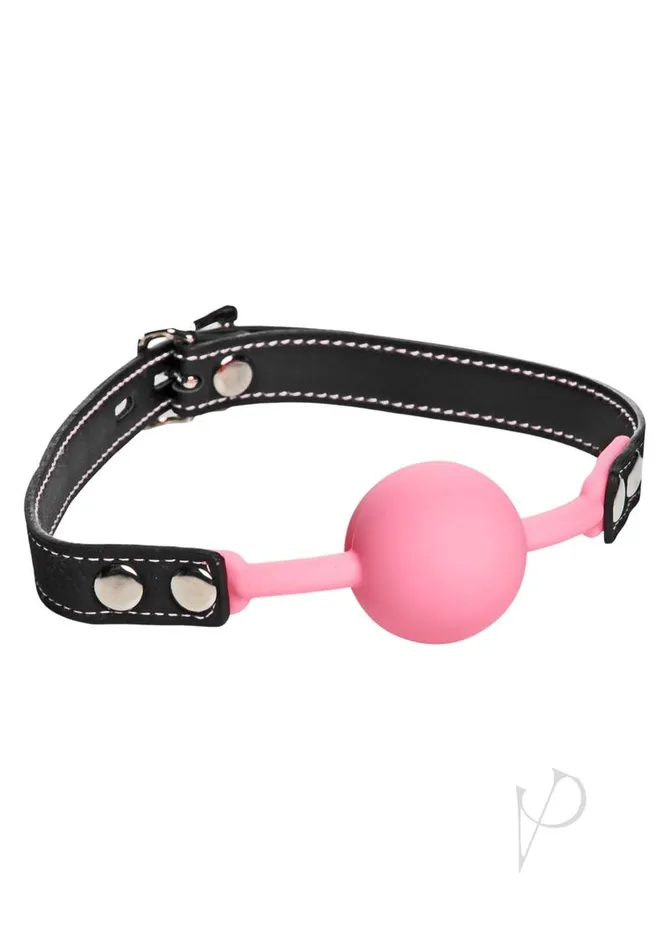 Dildos Frisky Frisky Glow Gag Glow in the Dark Silicone Ball Gag Pink