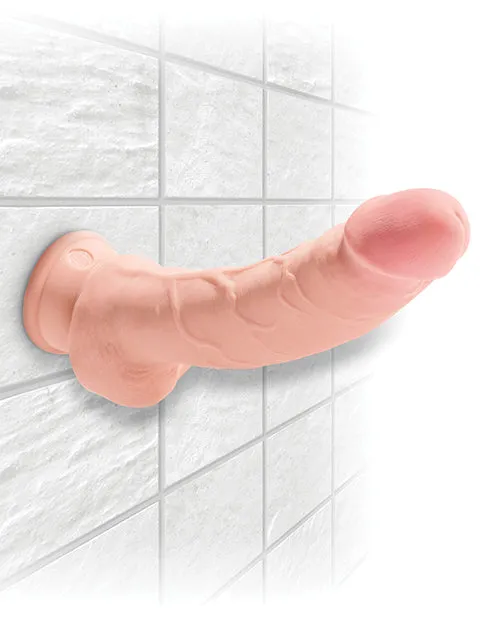 Dildos King Cock King Cock Plus Triple Density Dildo with Balls 8in Vanilla