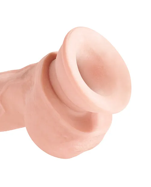 Dildos King Cock King Cock Plus Triple Density Dildo with Balls 8in Vanilla