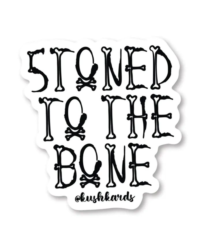 Dildos Kush Kards Halloween Stoned to the Bone Sticker Pack of 3