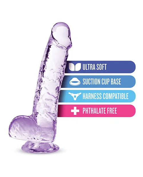 Dildos Naturally Yours Naturally Yours Crystalline Dildo 6in Amethyst