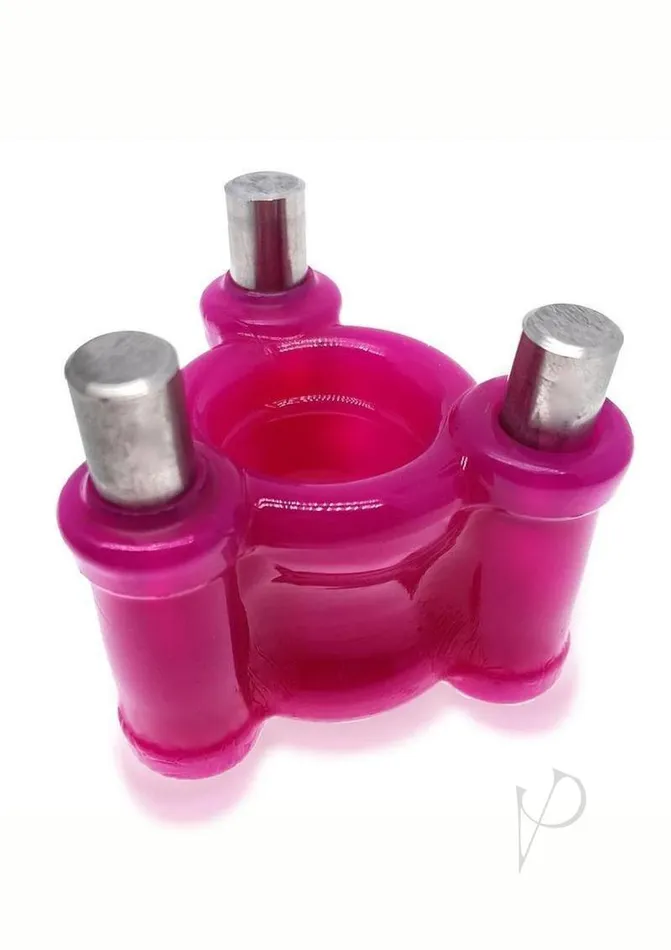 Dildos Oxballs Heavy Squeeze Ballstretcher with Stainless Steel Weights Hot Pink Oxballs