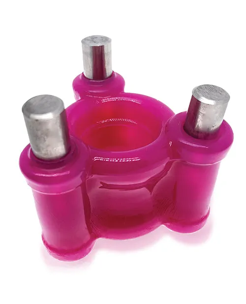 Dildos Oxballs Heavy Squeeze Ballstretcher with Stainless Steel Weights Hot Pink Oxballs