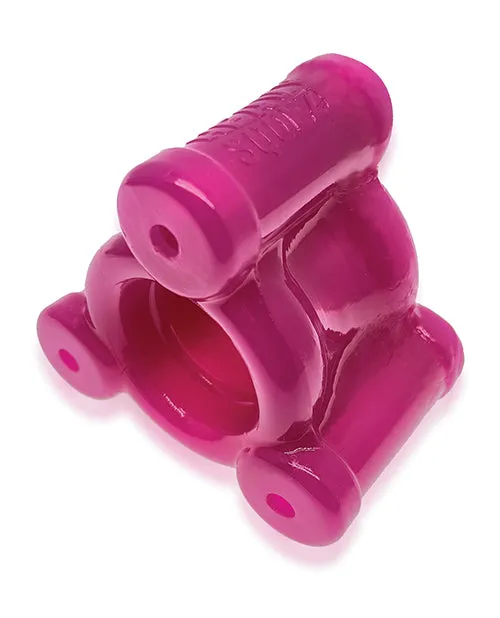 Dildos Oxballs Heavy Squeeze Ballstretcher with Stainless Steel Weights Hot Pink Oxballs