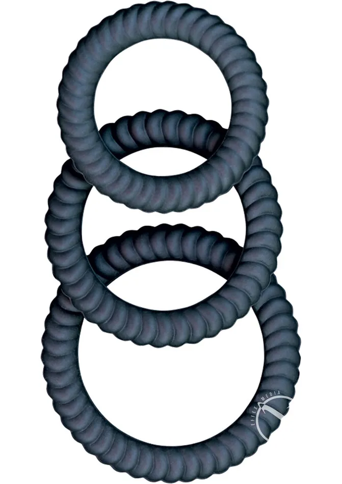 Dildos Ram Ultra Cocksweller Silicone Cock Rings Black Ram