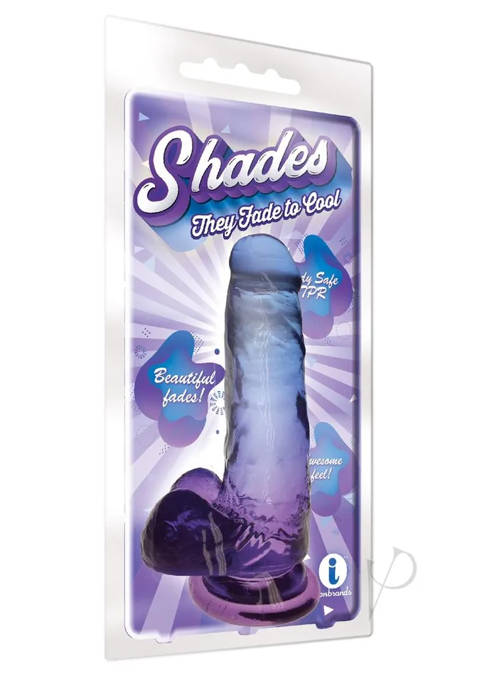 Dildos Shades Shades Gradient Dildo 7in Blue and Violet