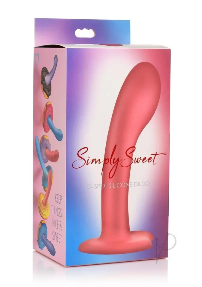 Dildos Simply Sweet Simply Sweet GSpot Silicone Dildo Pink