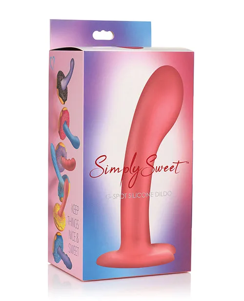 Dildos Simply Sweet Simply Sweet GSpot Silicone Dildo Pink