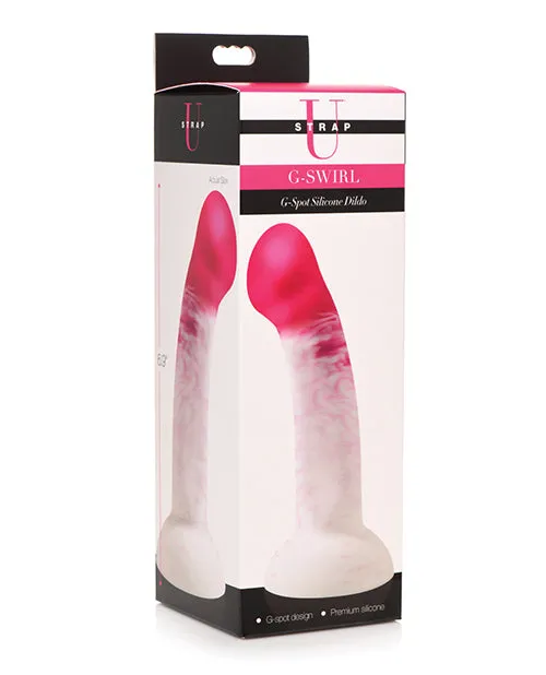 Dildos Strap U Strap U G Swirl G Spot Silicone Dildo Pink Dildos Strap U Strap U G Swirl G Spot Silicone Dildo Pink