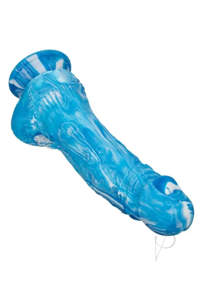 Dildos Twisted Love Twisted Dong Silicone Bendable Dildo Blue Twisted Love