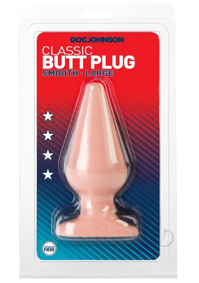 Doc Johnson Classic Butt Plug Large Vanilla Doc Johnson Anal