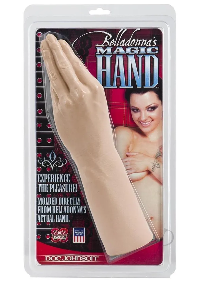Doc Johnson Dildos Belladonnas Magic Hand Dildo 115in Vanilla