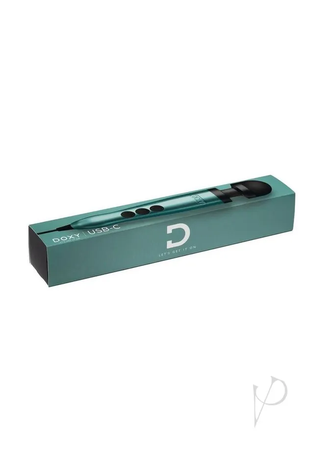 Doxy Female Sex Toys Doxy USBC Wand Vibrating Body Massager Turquoise