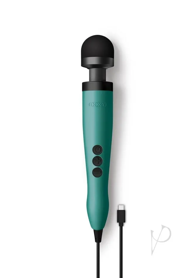 Doxy Female Sex Toys Doxy USBC Wand Vibrating Body Massager Turquoise