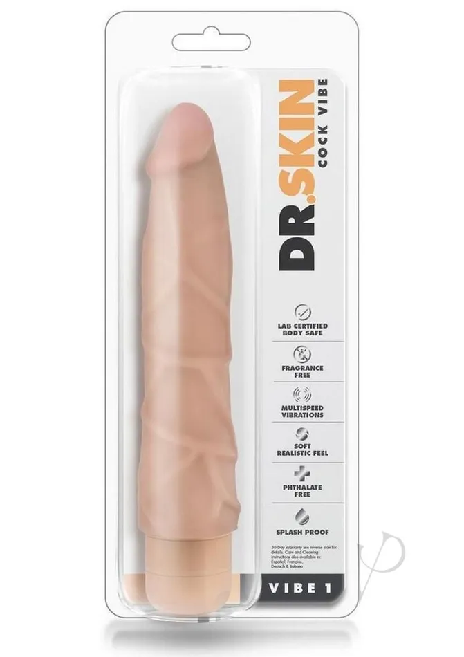 Dr Skin Dr Skin Silver Collection Cock Vibe 1 Vibrating Dildo 9in Vanilla Dildos Dr Skin Dr Skin Silver Collection Cock Vibe 1 Vibrating Dildo 9in Vanilla Dildos