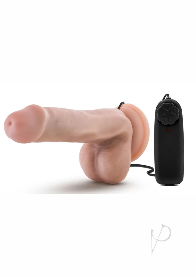 Dr Skin Female Sex Toys Dr Skin Silver Collection Dr Rob Vibrating Dildo with Wired Remote Control 6in Vanilla Dr Skin Female Sex Toys Dr Skin Silver Collection Dr Rob Vibrating Dildo with Wired Remote Control 6in Vanilla