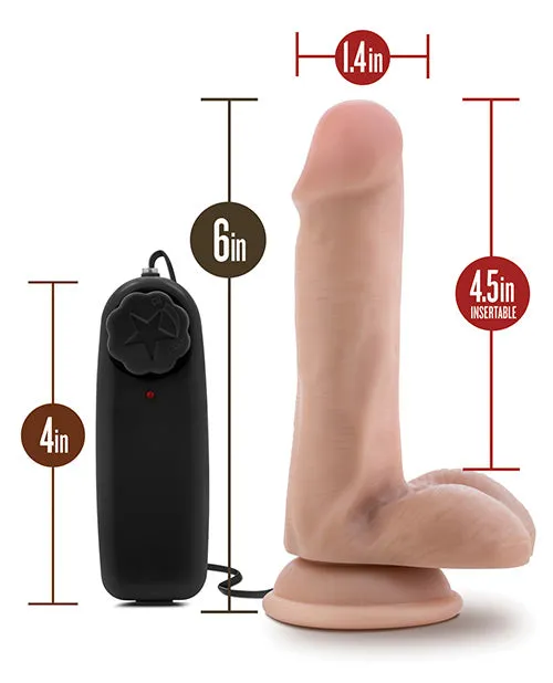 Dr Skin Female Sex Toys Dr Skin Silver Collection Dr Rob Vibrating Dildo with Wired Remote Control 6in Vanilla Dr Skin Female Sex Toys Dr Skin Silver Collection Dr Rob Vibrating Dildo with Wired Remote Control 6in Vanilla