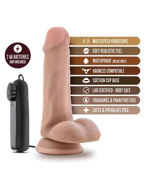 Dr Skin Female Sex Toys Dr Skin Silver Collection Dr Rob Vibrating Dildo with Wired Remote Control 6in Vanilla Dr Skin Female Sex Toys Dr Skin Silver Collection Dr Rob Vibrating Dildo with Wired Remote Control 6in Vanilla