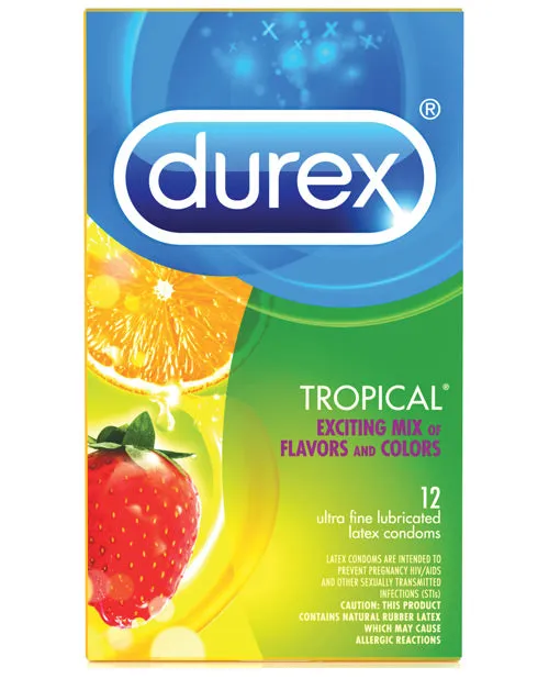 Durex Durex Tropical Color Scents Condoms Box of 12 Female Sex Toys