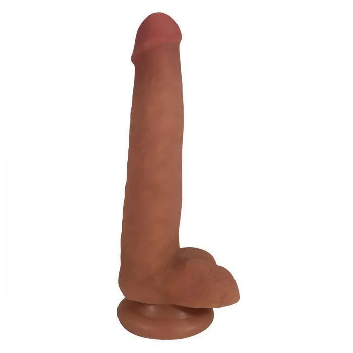 Easy Riders 8 Inch Dual Density Dildo With Balls Curve Toys Dildos