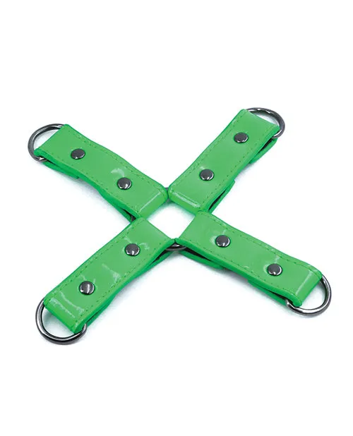 Electra Play Things PU Leather Hog Tie Green Electra Play Things Couples