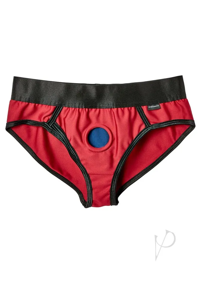 EM EX Active Harness Wear Contour Harness Briefs Medium Red EmEx Female Sex Toys