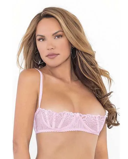 Escante Lace Bra wUnderwire Boning Cups Pink 34 Vibrators Escante Lace Bra wUnderwire Boning Cups Pink 34 Vibrators